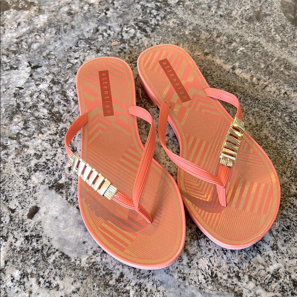Grendene Brazilian Coral Flip Flops 10